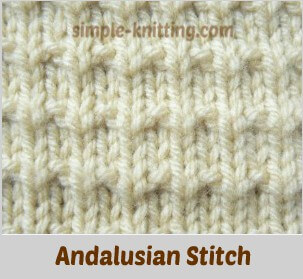 Andalusian Stitch Simple Pretty Stitch Pattern