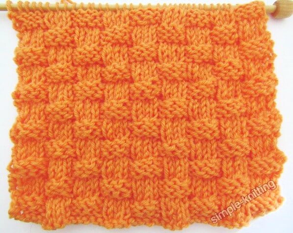 Basketweave stitch pattern