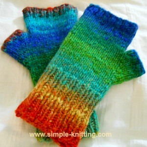 Easy Fingerless Mitts