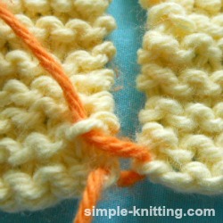 How to sew garter stitch