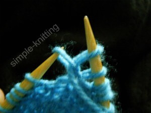 Increasing purl stitches