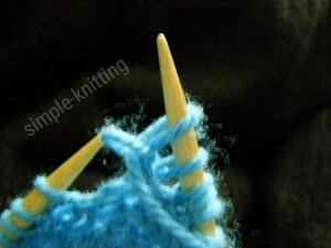 Increase stitches purlwise
