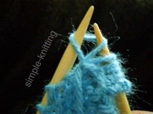 Increasing stitches purlwise