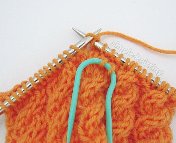 How to knit a cable stitch