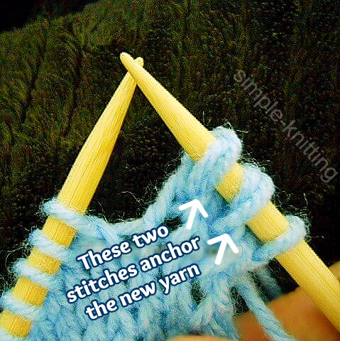 Joining yarn without a knot 