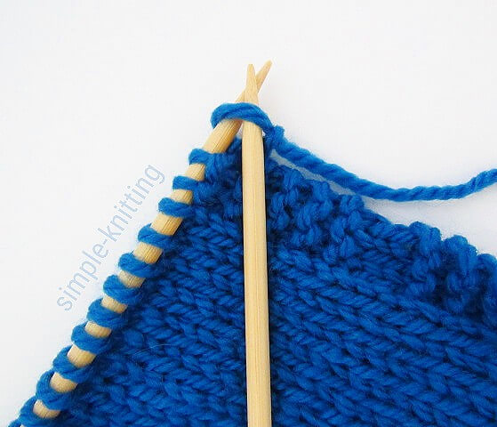 Knitting term as if to knit