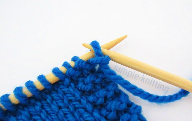 Knitting term used for 'as if to purl' 