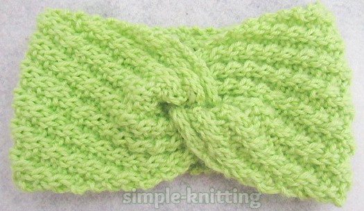 Norma's Knitted Twisted Headband