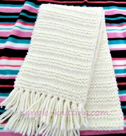 Easy knit scarf patterns