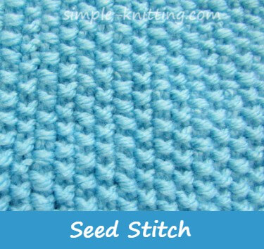 Seed Stitch And Moss Stitch Pretty Stitch Variations