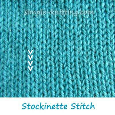 How To Knit Stockinette Stitch Stocking Stitch