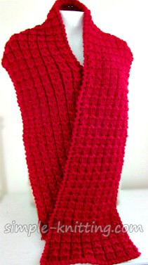 Easy scarf knitting pattern for beginners