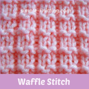 crochet waffle the stitch how Pattern  And Stitches  Simple Stitch Waffle Purl Knit