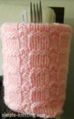 Knitting gauge swatch