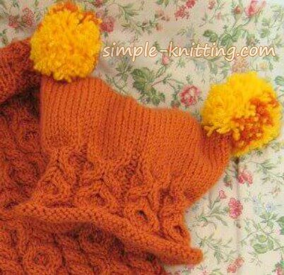Matching baby hat pattern for the sleep sack knitting pattern