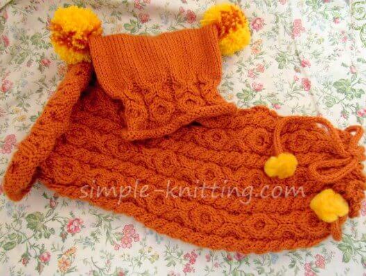 Knitting designs with instructions