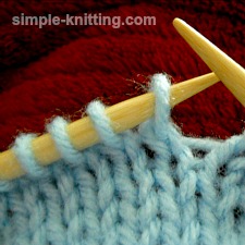 Knitting cables without a cable needle