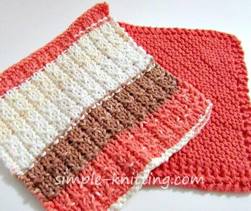 Learn to Knit - Simple Dishcloth - Knitting for Beginners 