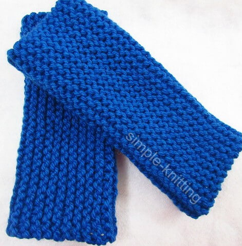 How to knit fingerless mittens