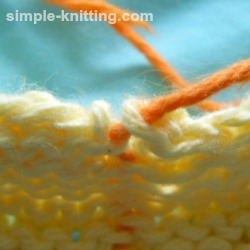 Seaming garter stitch