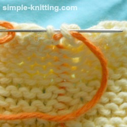 Seaming garter stitch