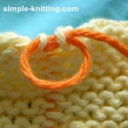 Seaming garter stitch