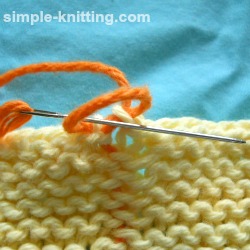 Seaming garter stitch
