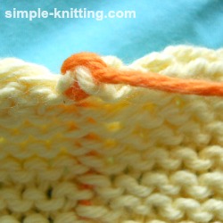 seaming garter stitch