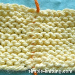 Seaming garter stitch