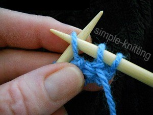 how to knit purl stitch