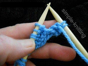 How to knit purl stitch