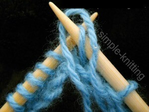 How to knit purl stitch