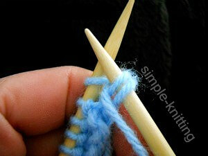 How to knit purl stitch