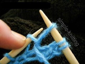 How to knit purl stitch