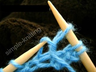 How to knit purl stitch