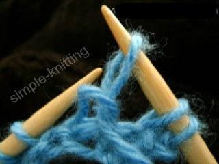 How to knit purl stitch