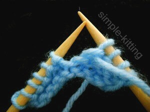 How to knit purl stitch 