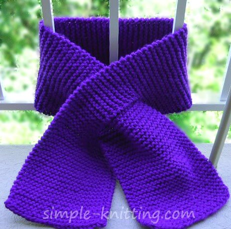 Knitted neck scarf pattern free