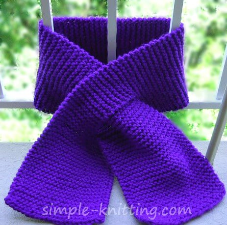 Keyhole Scarf Pattern How To Knit A Keyhole