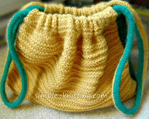 Knitted Bag - Beginner Knit Handbag Pattern