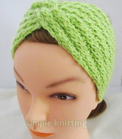 Norma's Knitted Twisted Headband