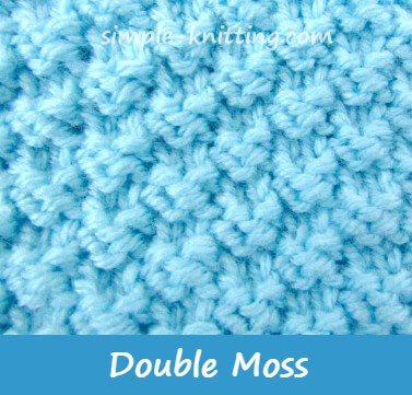 Double Moss Stitch Pattern