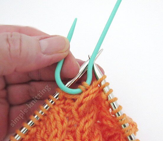 Step 4 - how to knit cables tutorial for beginners