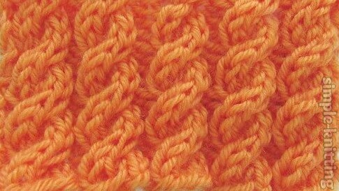 How to knit cables right cross