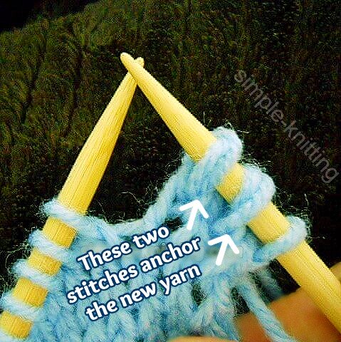 Joining yarn without a knot 
