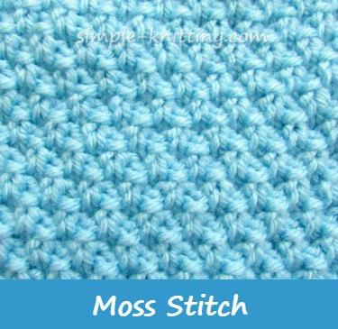 Moss stitch pattern