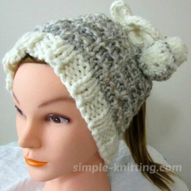 Ponytail hat pattern