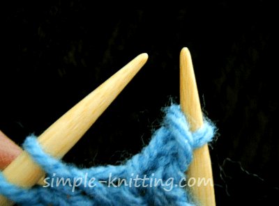 Cast off knitting stitches
