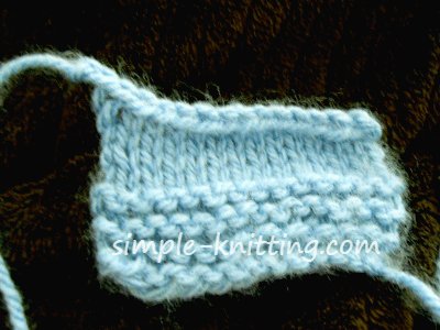 Cast off knitting