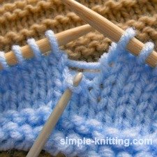 Dropped stitch